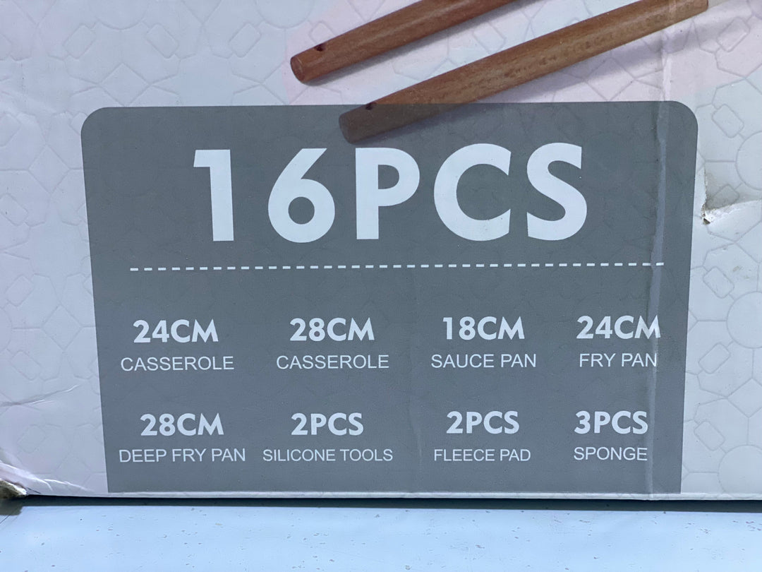 16 Pieces granite Cookware Set