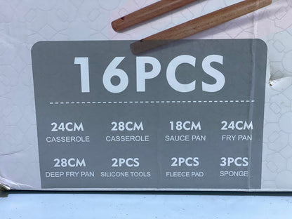 16 Pieces granite Cookware Set