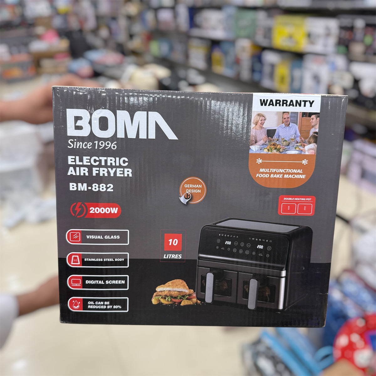 Boma Germany Double Door 10L Digital Air Fryer BM-882