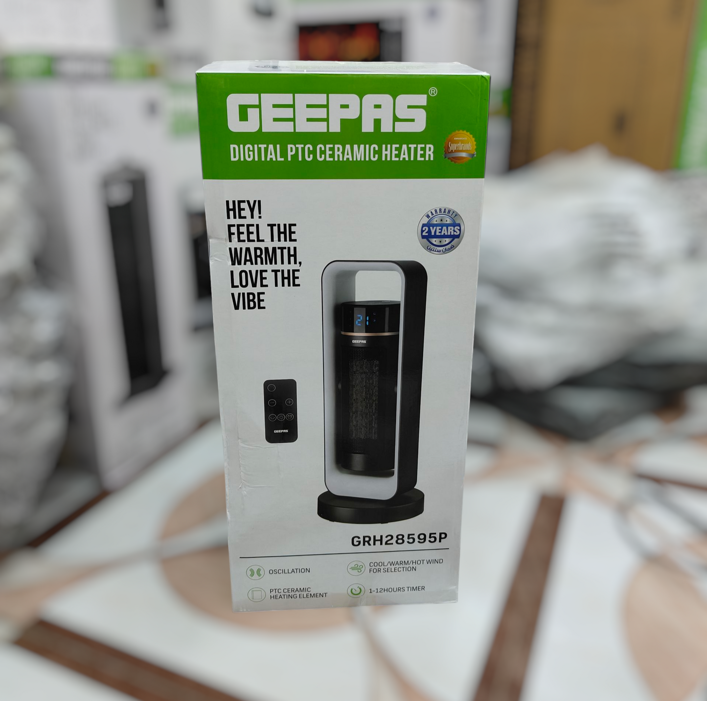 Geepas PTC Digital blower heater GRH 28595p