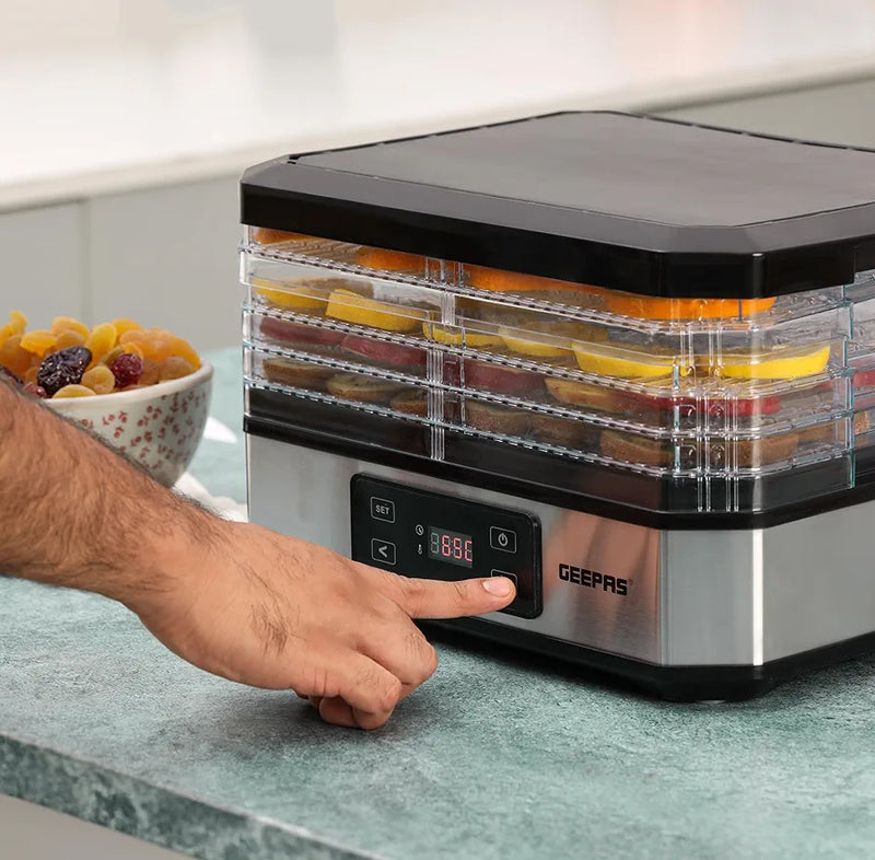 Geepas 5 Trays Dehydrater GFD63013N ( 2 year warranty)