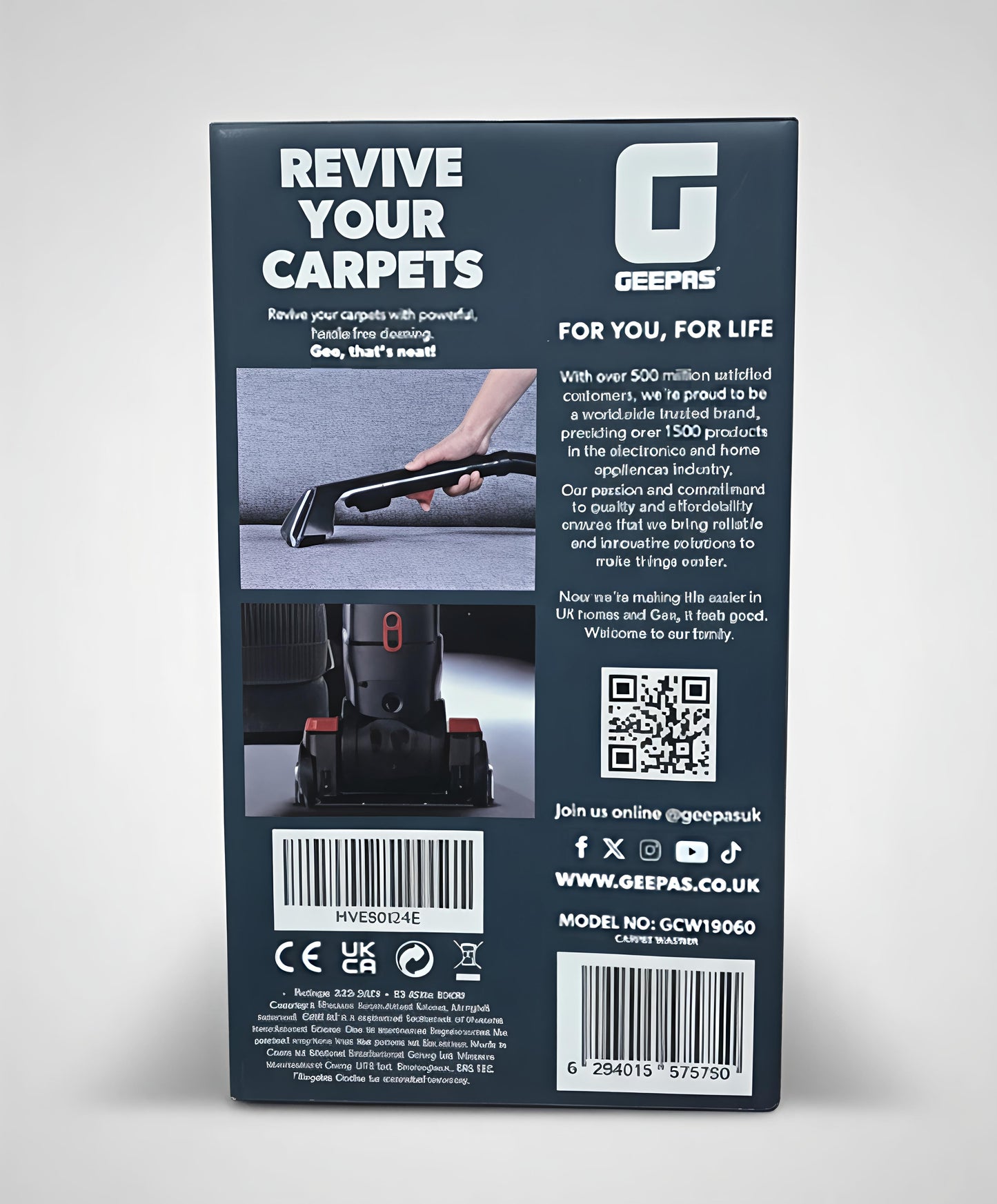 Geepas  Carpet Washer floor sofa steam cleaner GCW19060