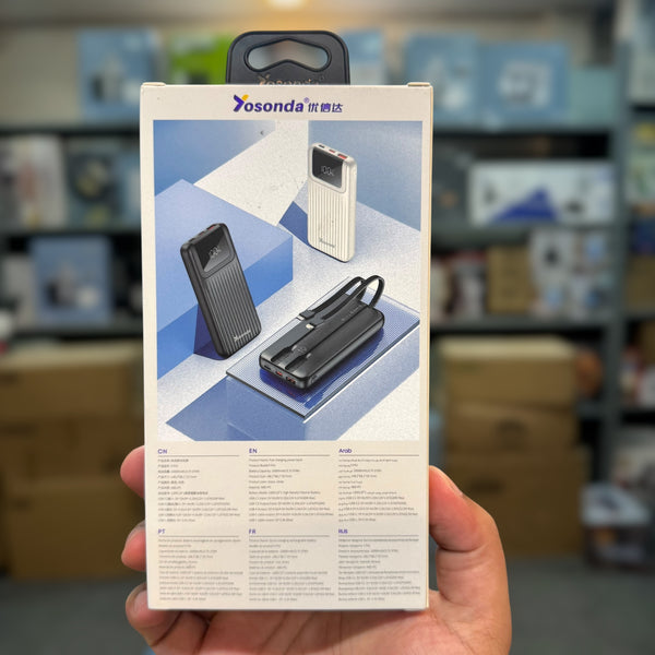 Yosonda 10,000mAH Power Bank (QC 22.5W & PD 20W)